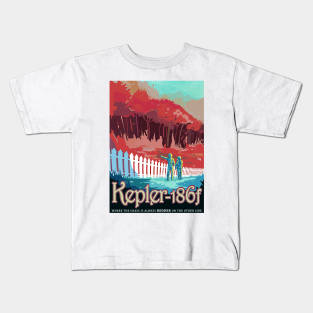 Kepler 186f - Space Travel Kids T-Shirt